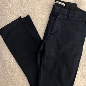 Acne Studios Slim Chinos, Navy Blue SZ EU 48/M